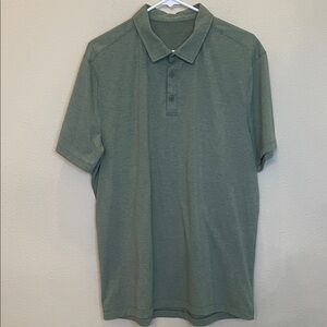 Lululemon Collared Partial Button Up Polo Shirt Check Measurements